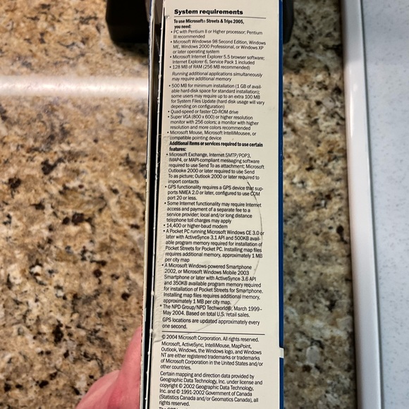 Vintage Microsoft Streets and Trips 2005 no GPS version map maps travel - Picture 3 of 8